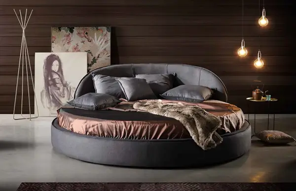 Cama redonda tapizada Firenze