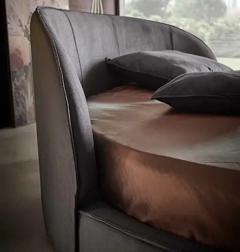Cama redonda tapizada Firenze