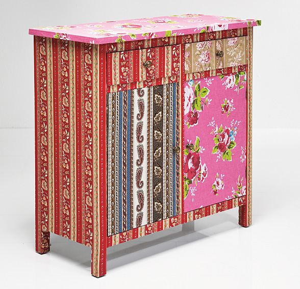 Comoda 2 Cajones 2 Puertas Patchwork