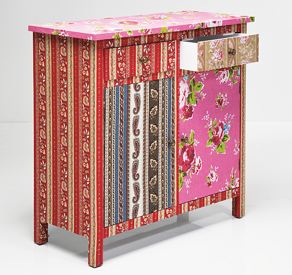 Comoda 2 Cajones 2 Puertas Patchwork