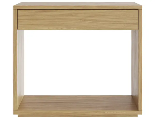 Consola 1 cajón de 100 roble nórdica Osaka