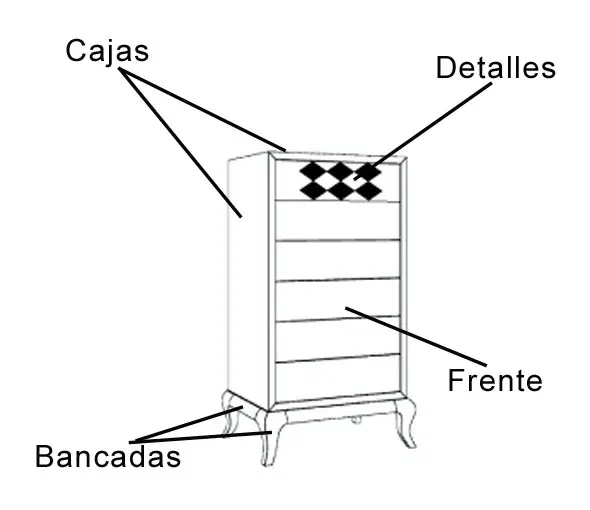 Sinfonier 6 Cajones Moderno Nite