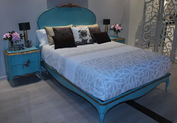 Dormitorio turquesa Vintage Gala