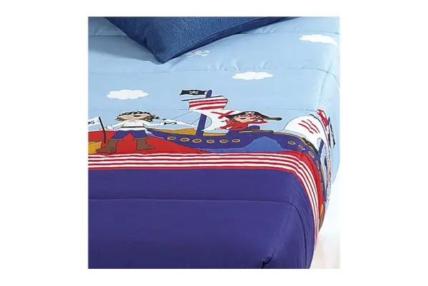 Edredón ajustable estampado piratas para cama de 90 o 105