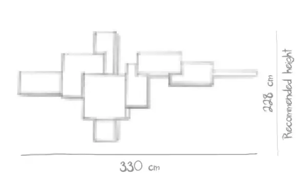 Estantería Moderna Cubista