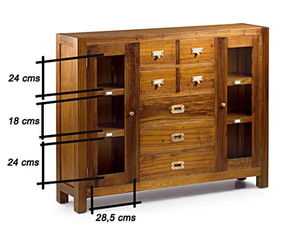 Consola Star 2 puertas 3 + 4 cajones