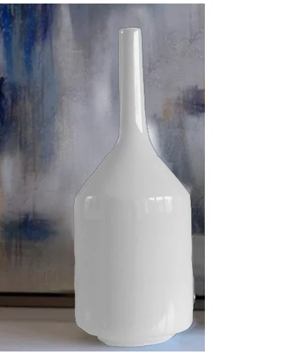 Set 2 Jarrones botellas blancas