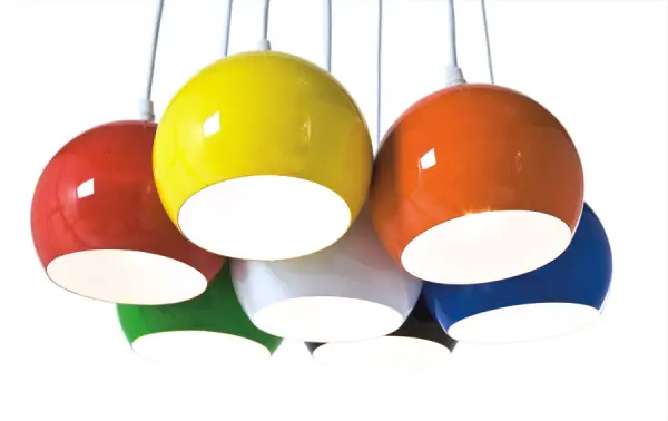 Lampara techo Carlotta colores