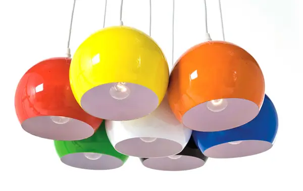 Lampara techo Carlotta colores