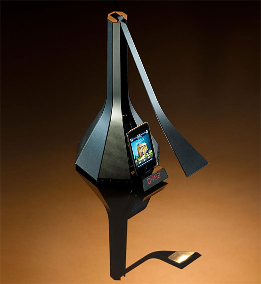 Lampara Diva con dock para Ipod y altavoces