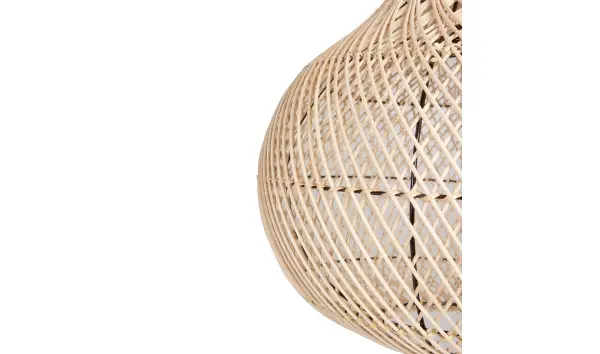 Lámpara techo rattan natural ovalada