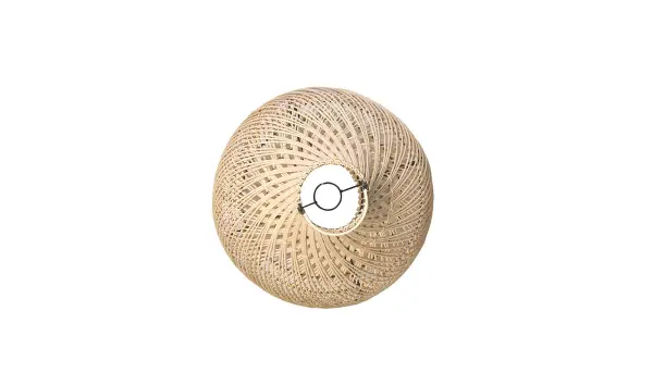 Lámpara techo rattan natural ovalada