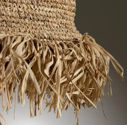 Lámpara de techo fibras naturales Siane