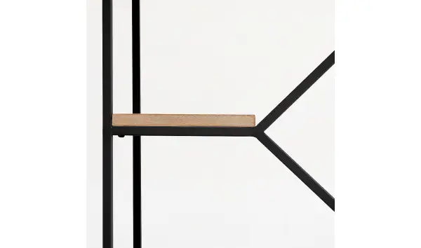 Librería industrial Push negro Pequeña