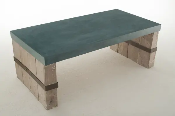 Mesa de Centro Vintage tapa gruesa Olivino