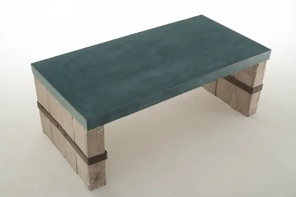 Mesa de Centro Vintage tapa gruesa Olivino