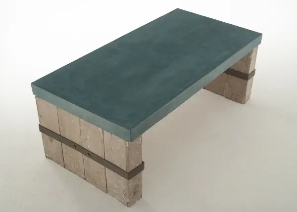 Mesa de Centro Vintage tapa gruesa Olivino
