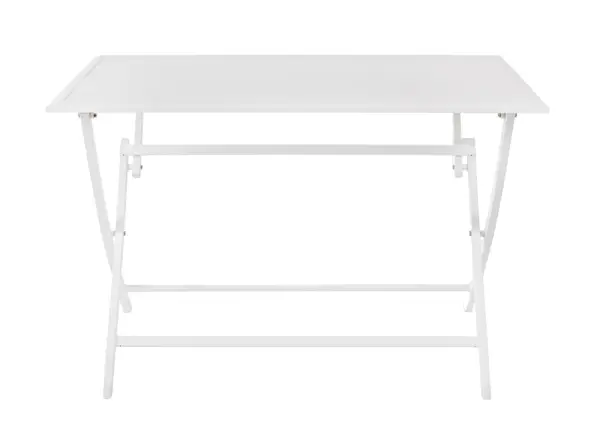 Mesa blanca rectangular de jardín Elin