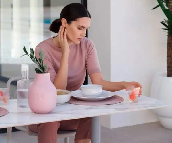 Mesa comedor rectangular porcelánica Uni de 120 Mowee