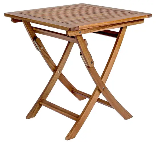 Mesa plegable cuadrada de terraza o balcón Noemi