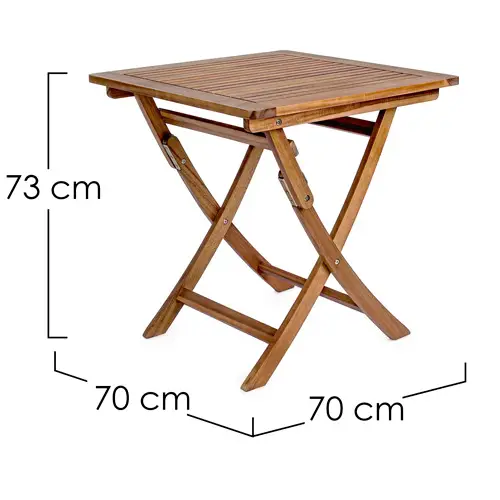 Mesa plegable cuadrada de terraza o balcón Noemi
