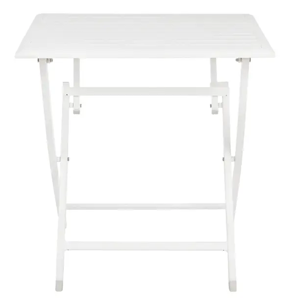 Mesa plegable de jardín blanca Elin