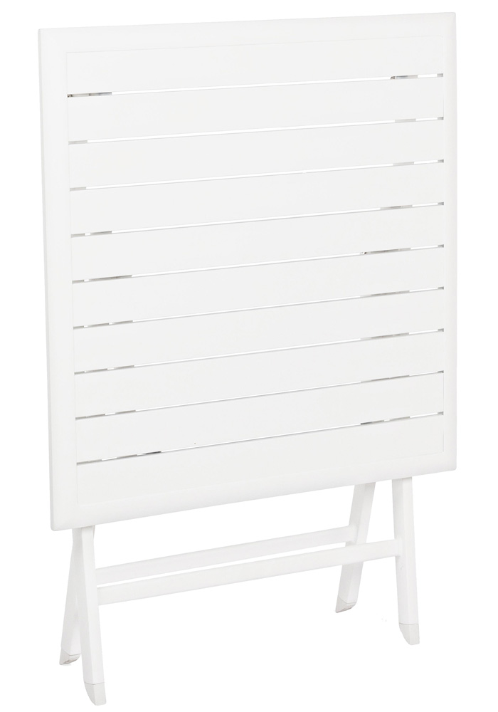 Mesa plegable de jardín blanca Elin