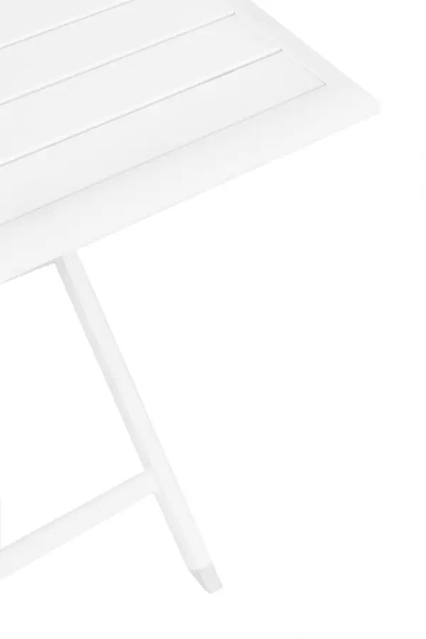 Mesa plegable de jardín blanca Elin