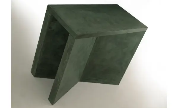 Mesa X de microcemento