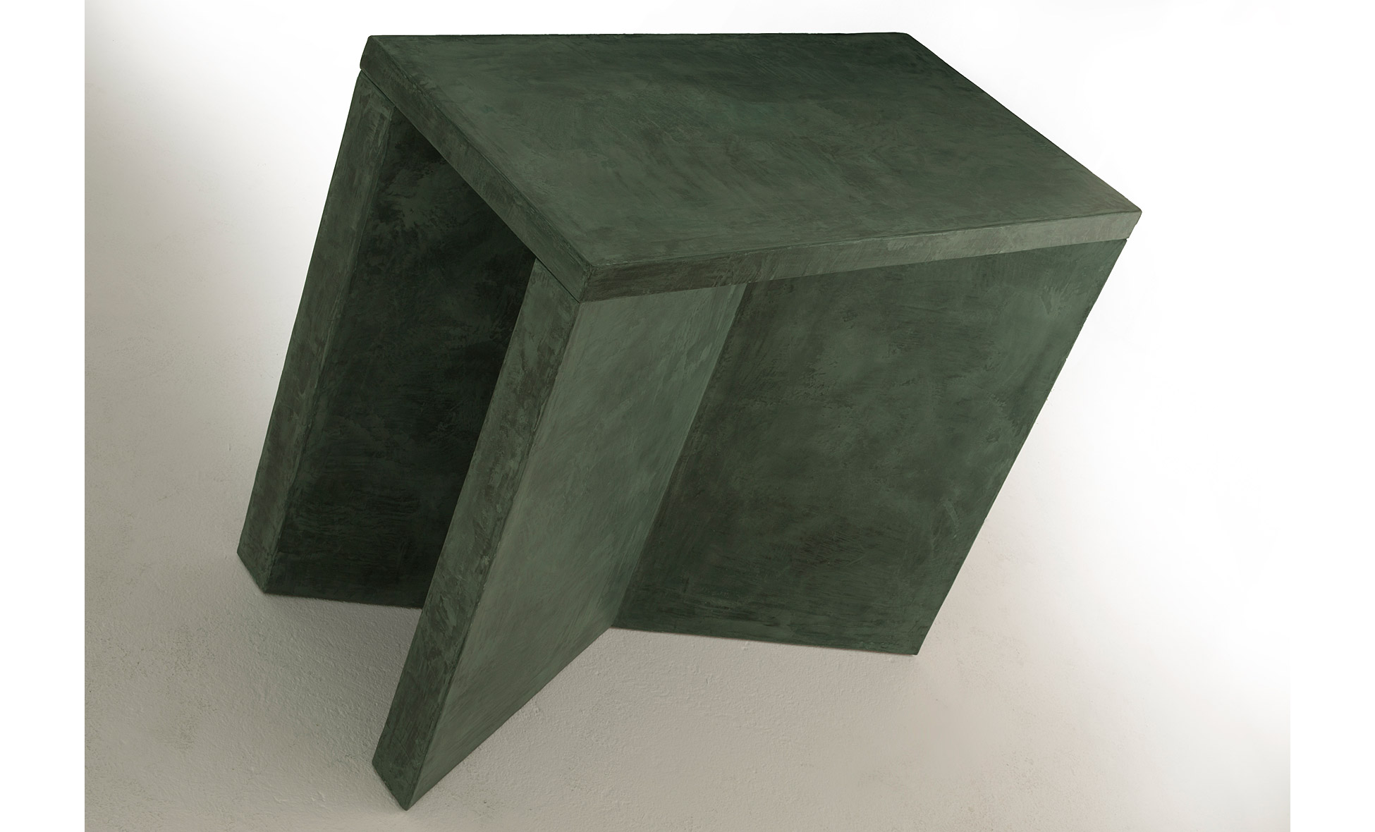 Mesa X de microcemento