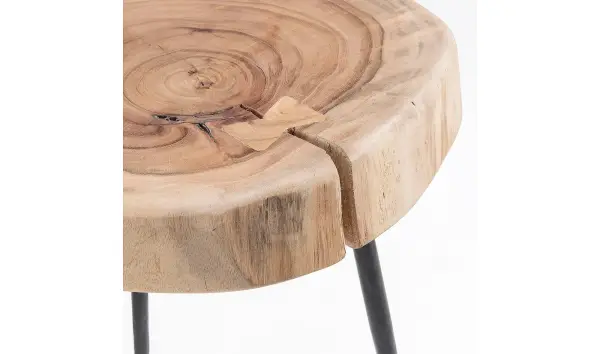 Mesa auxilar media acacia natural Rousy