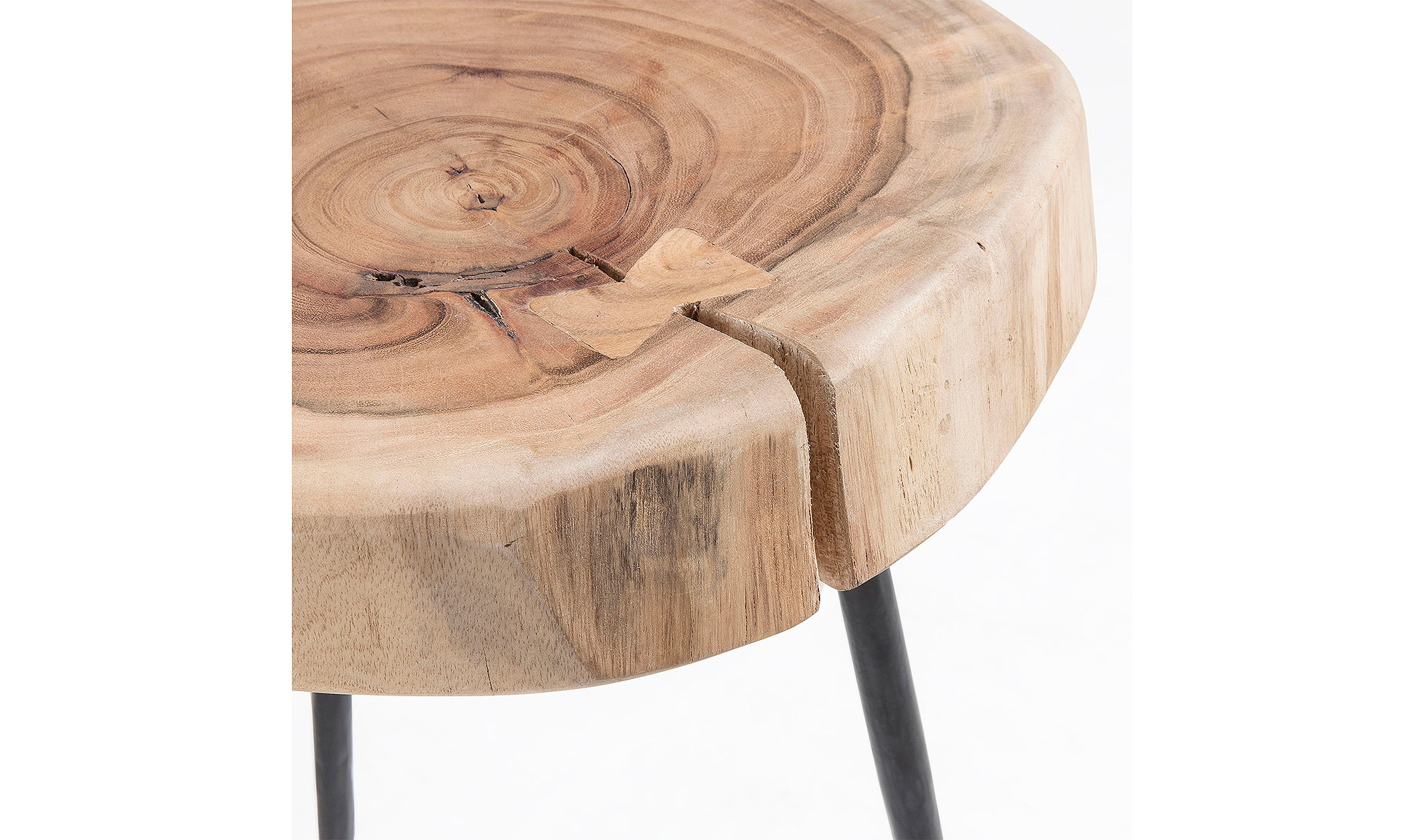 Mesa auxilar Alta acacia natural Rousy