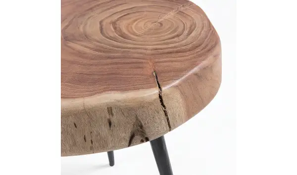 Mesa auxilar Baja acacia natural Rousy