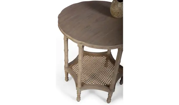 Mesa auxiliar redonda montady vintage Artisan