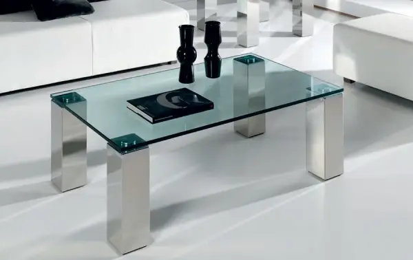 Mesa de centro y cristal Visión