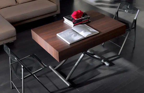 Mesa de centro convertible en mesa de comedor Moderna Box