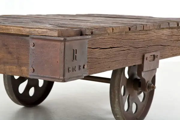 Mesa de centro Dirty Chic wheels