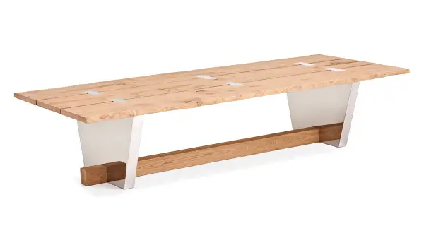 Mesa de comedor castaño nórdico Jasper