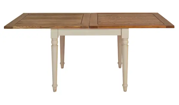 Mesa de comedor cuadrada extensible vintage Montpellier
