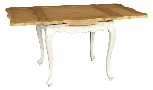 Mesa de comedor cuadrada extensible vintage Nantes