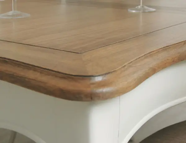 Mesa de comedor extensible bicolor Vintage París