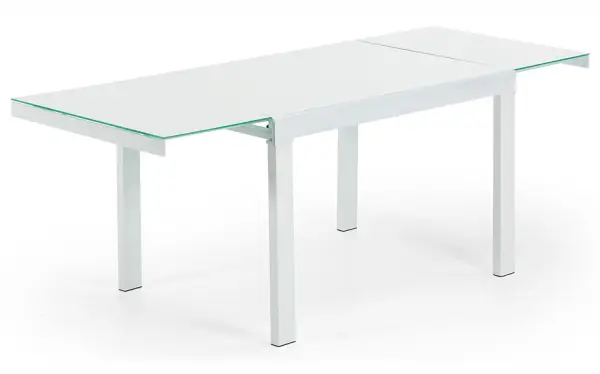 Mesa de Comedor extensible blanca Moderna Abama