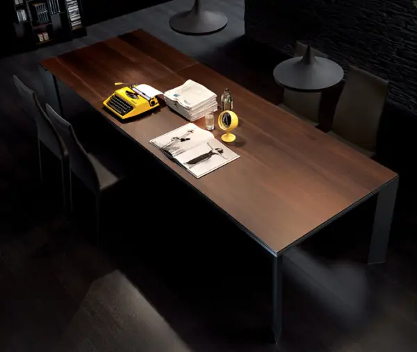 Mesa de comedor extensible madera Moderna Metro