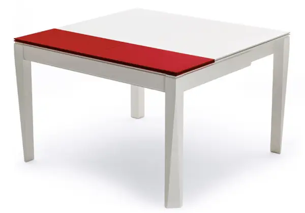 Mesa comedor extensible cuadrada Plúrimo