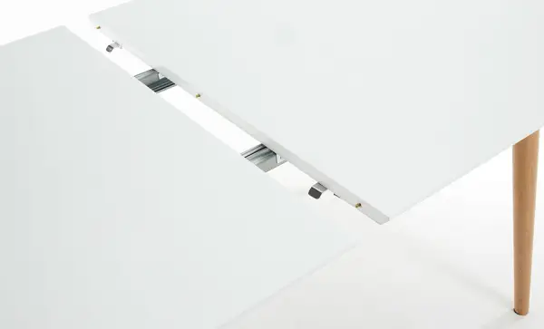 Mesa de Comedor ovalada blanca Moderna Oqui