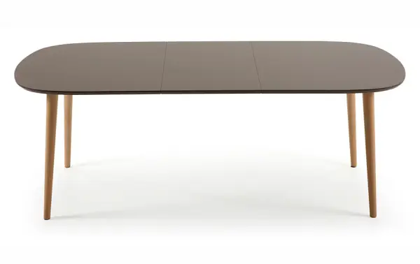 Mesa de Comedor ovalada marrón Moderna Oqui