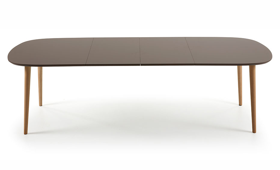 Mesa de Comedor ovalada marrón Moderna Oqui
