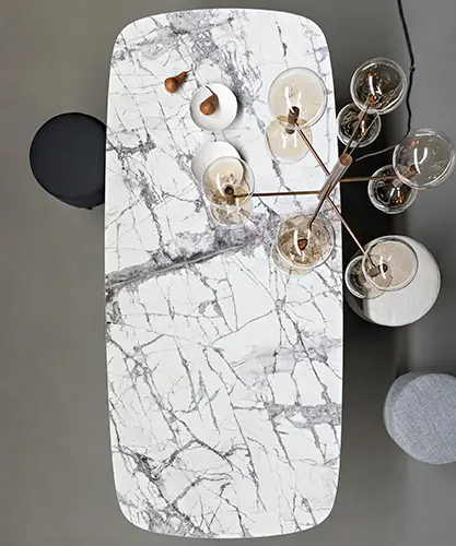 Mesa de comedor ceramica Slot Bonaldo