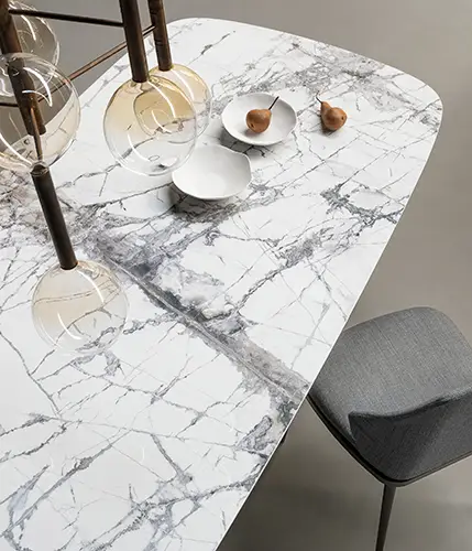 Mesa de comedor ceramica Slot Bonaldo
