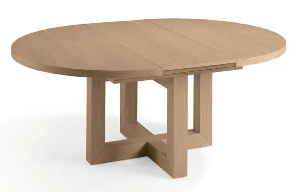 Mesa de comedor redonda extensible Brimos